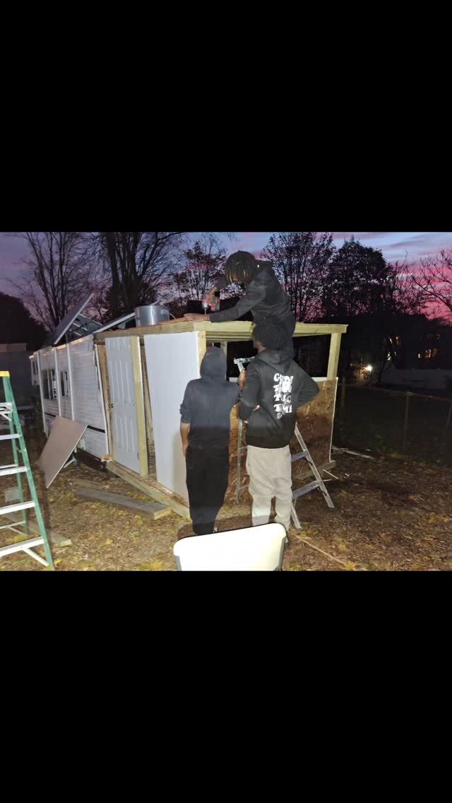 We're working on our food truck 🚚 and attaching a walk-cooler